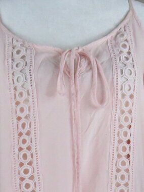 Blue Island Women's Long Sleeve Pink Off the Shoulder Tunic Size S (C2053)